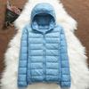 Down Jacket Women Coat Autumn Winter Jackets for Warm Quilted Parka Ladies and Light  Female Ultralight Hooded