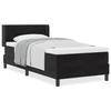 Lit à ressort avec matelas vidaXL Noir 100x200 cm Velours 3341458