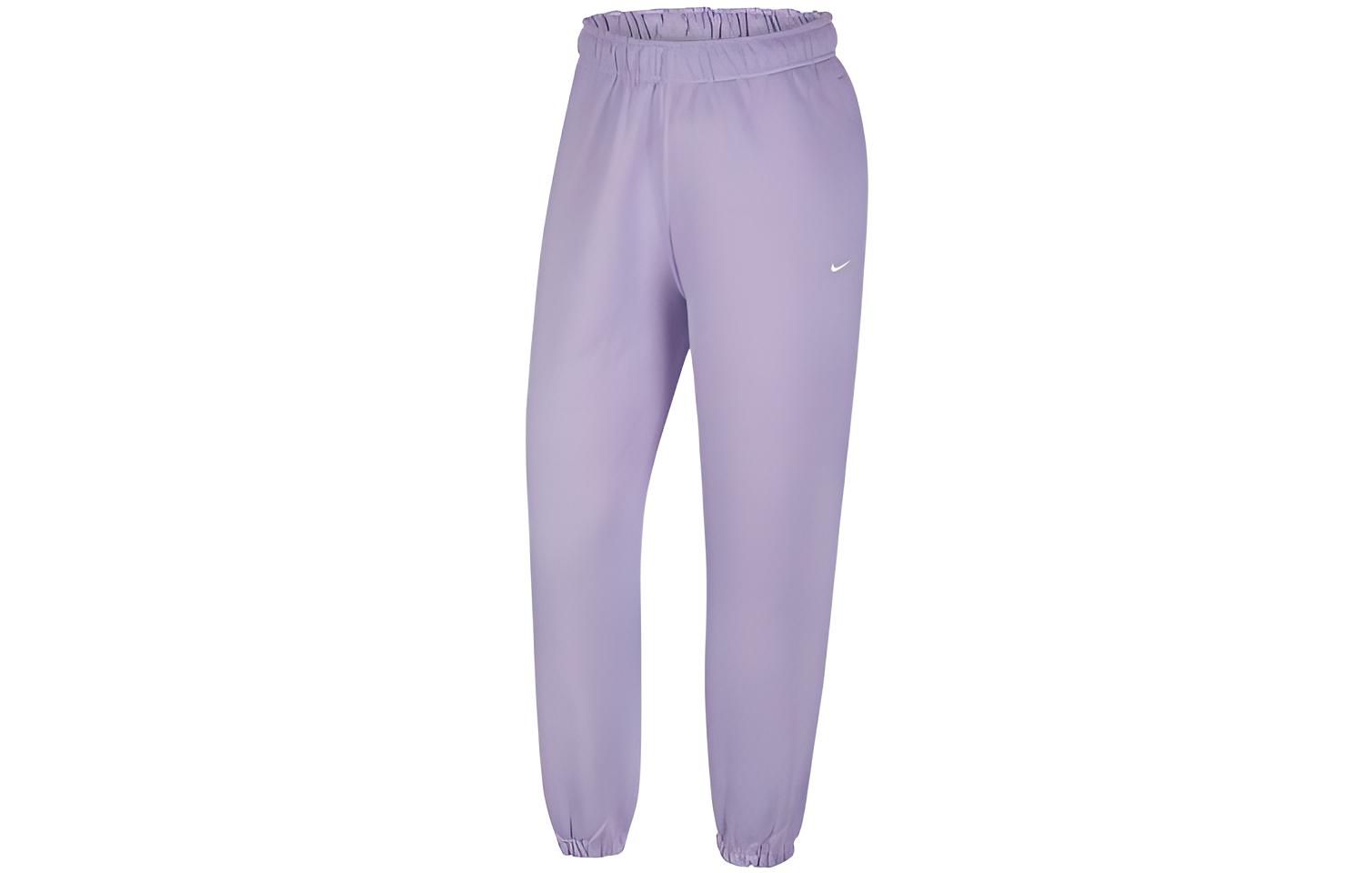 

Nike Knitted Sweatpants Women s Purple Thickened Straight Fit Pants DA0334-563 S
