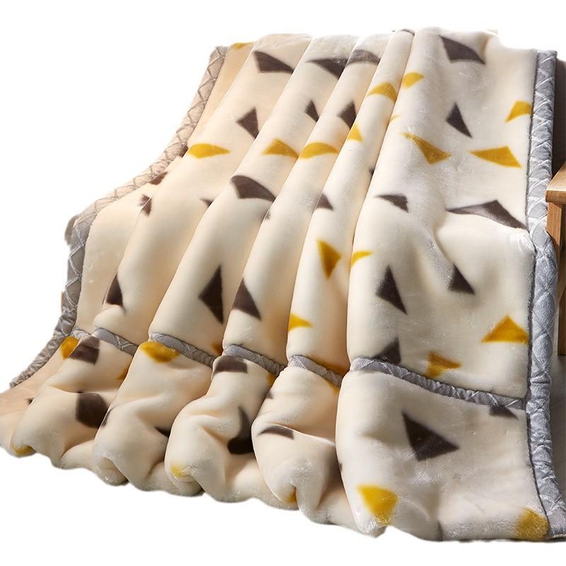 Double-Sided Fleece Raschel Blanket - Cozy Winter Wedding & Office Nap Gift