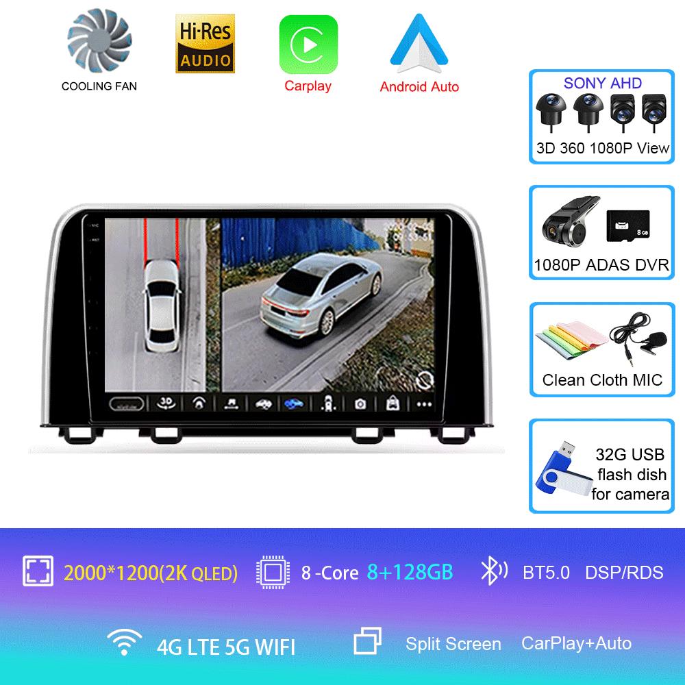 Android 14 For Honda CRV CR-V 5 RT RW 2017 - 2022 Car Radio Multimedia Video Player Navigation stereo GPS No 2din 2 din dvd