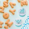 36Pcs Alphabet Plunger Stamps Upper Lowercase Letter Cutter Fondant Mold Diy Cake Cookie Baking Decorating Tools
