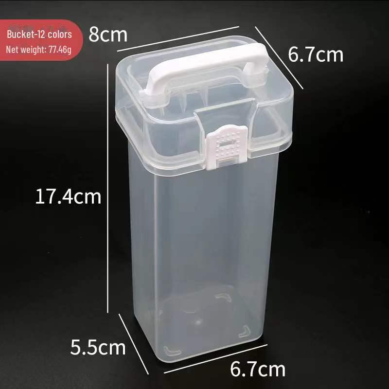 80-Color Portable Marker Pen Storage Box with Transparent Base