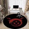 1pc Dragon Emblem Office Round Area Rug, Indoor Mat Suitable For Office, Under Office Chairs Bedroom Living Room Home Decor, Room Deco
