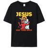 2026 New Relaxing For Jesus Has Your Back Tshirt Unisexs Summer Personality Street Cotton Loose Crew Neck Unisexs Tshirt