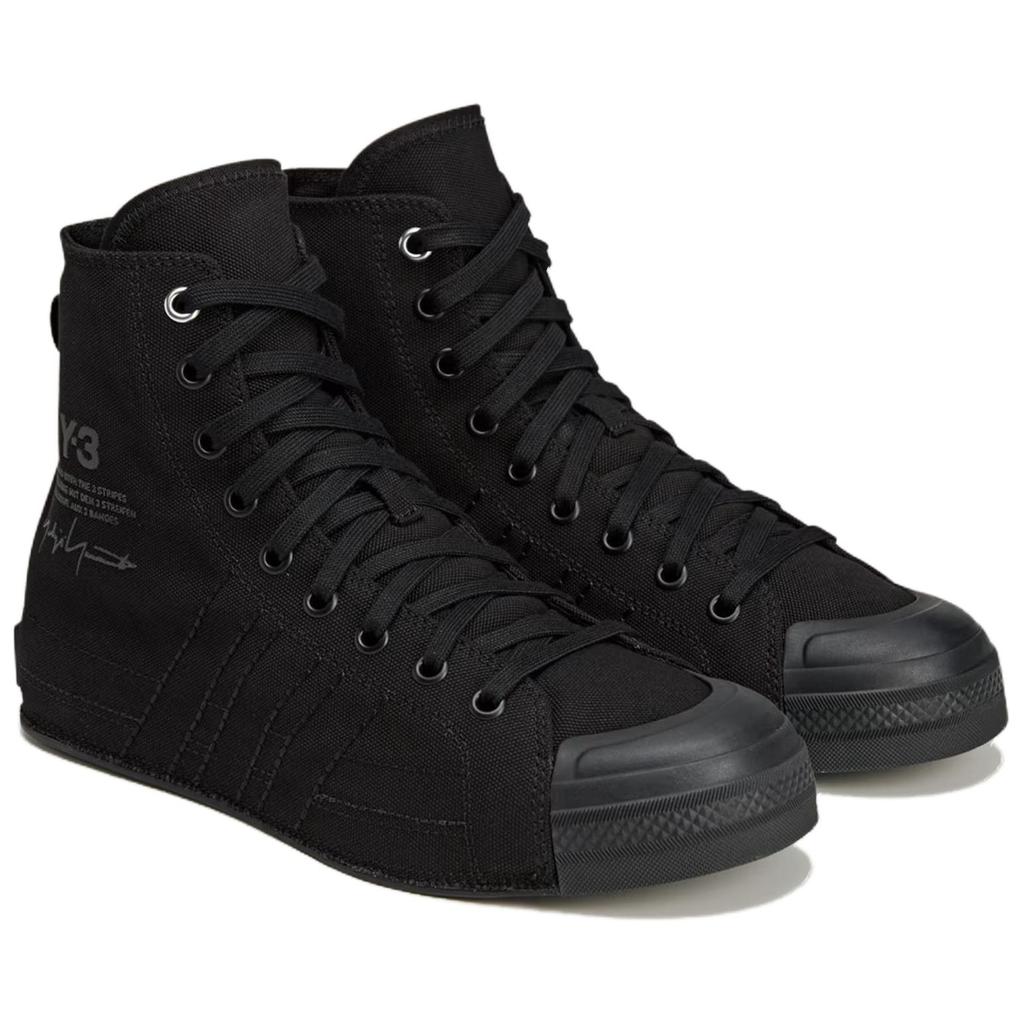 Adidas Y-3 Nizza High Triple Black Adidași Unisex JR8804
