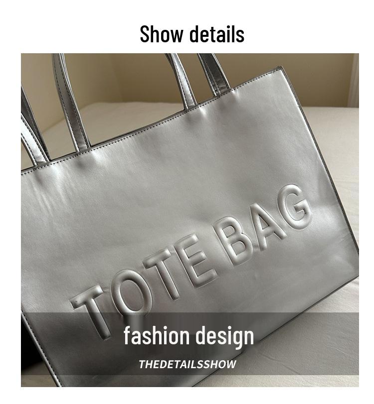 2025 Large Capacity Women's Retro Crossbody Tote Bag - Trendy Autumn Commute Handbag for College Students