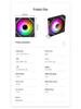 14cm Hydraulic Bearing Chassis Fan with RGB Sync, Shockproof Feet, and Silent Operation for PC Cases.