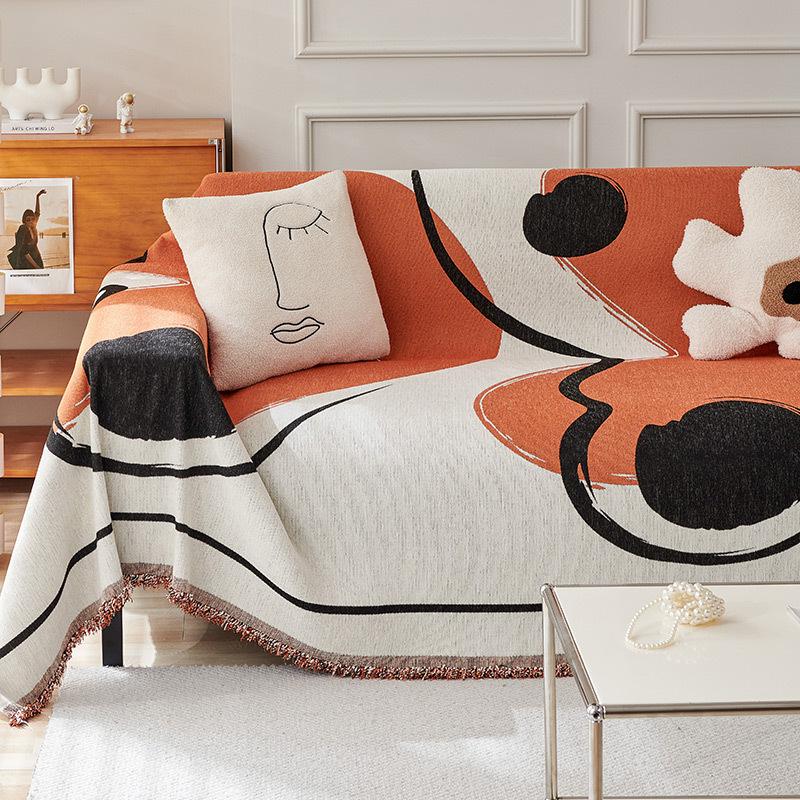 INS Stil Chenille Sofa Handtuch ein Ganzes All-Inclusive Sofaüberwurf Universeller Überwurf Vier Jahreszeiten Universal Rutschfestes Sofaüberwurf Tuch