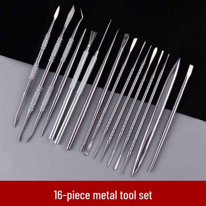 Stainless Steel Clay Sculpture Tool Set: Spatula & Eye Knife