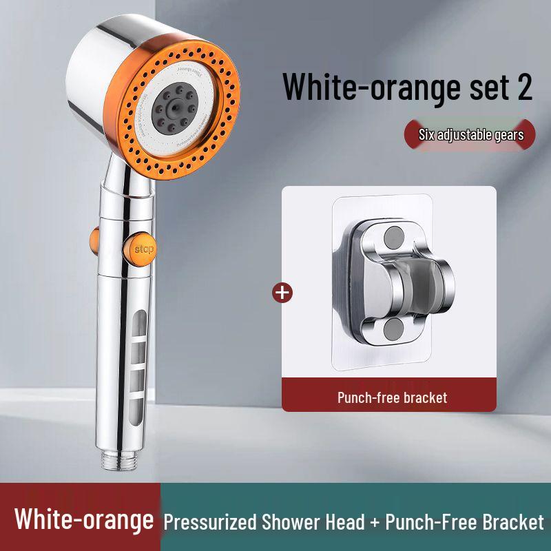 Pressurized Rain Shower Head Filter Nozzle for Home Bathrooms