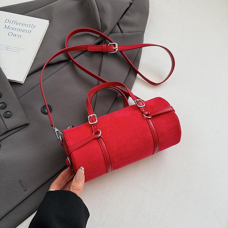 Mode handgedragen bowlingtas dames herfst nieuw eenvoudig niche trend forens schouder messenger dames tas