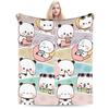 Relax Bubu and Dudu Cartoon Bear Blanket Merch Room Decorative Throws And Blankets Lightweight Thin Fleece for Outdoor