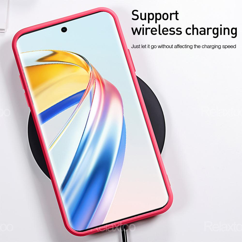 Tekuté silikonové pouzdro Honar X9b Měkká matná ochrana fotoaparátu Zadní kryt pro Honor X9A X9B Magic 6 Lite 5 Lite pouzdra