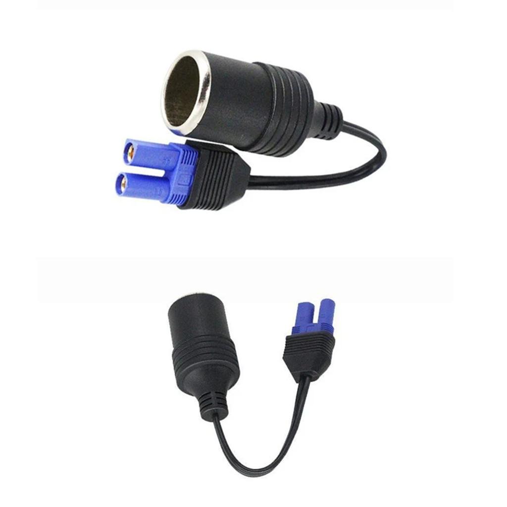 Portable EC5 Female to Cigarette Lighter Female Socket Adapter for Jump Starters Car Emergency Starting Power Supply 9cm