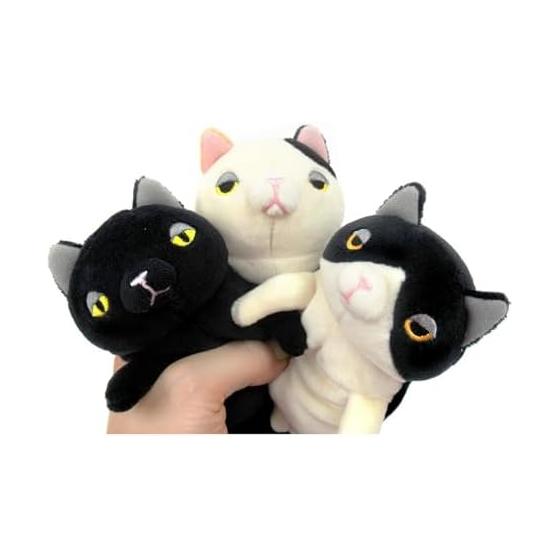 Shinada Global Mochi Series Mochineko Hachiware (mini) 7 x 5 x 14cm Stuffed Cat Animal MONE-0088H