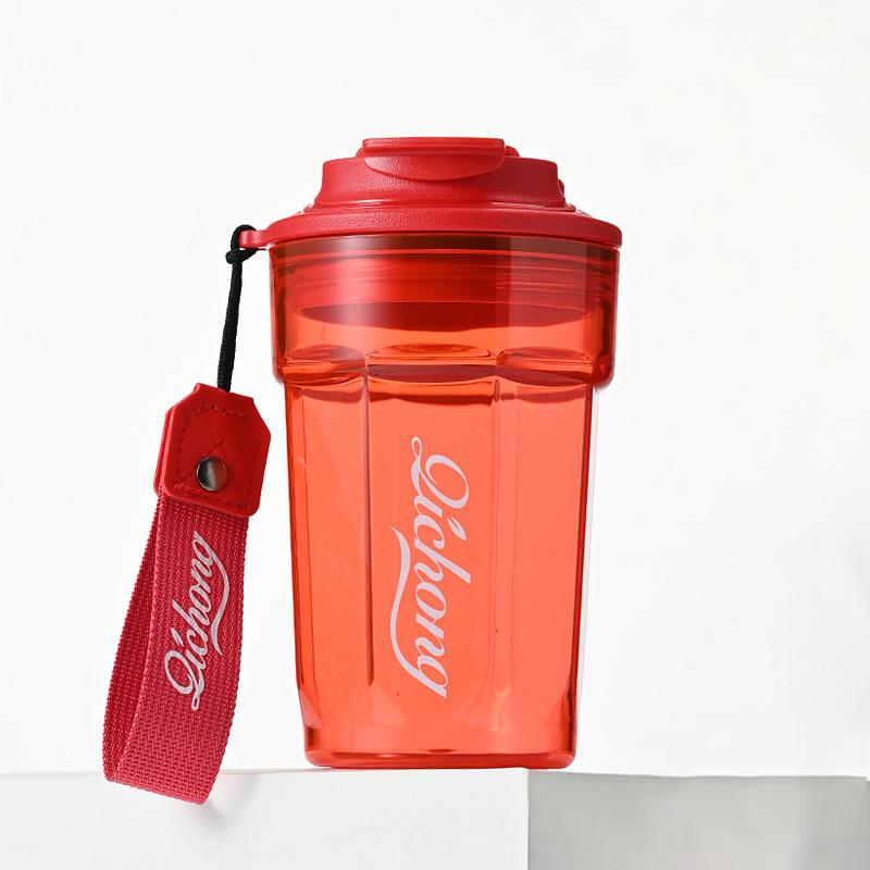 Бутылка для воды на 500 мл, кружка, кофейная чашка, портативная спортивная чашка для дома, дорожная чашка, прозрачная пластиковая чашка, подарочная чашка