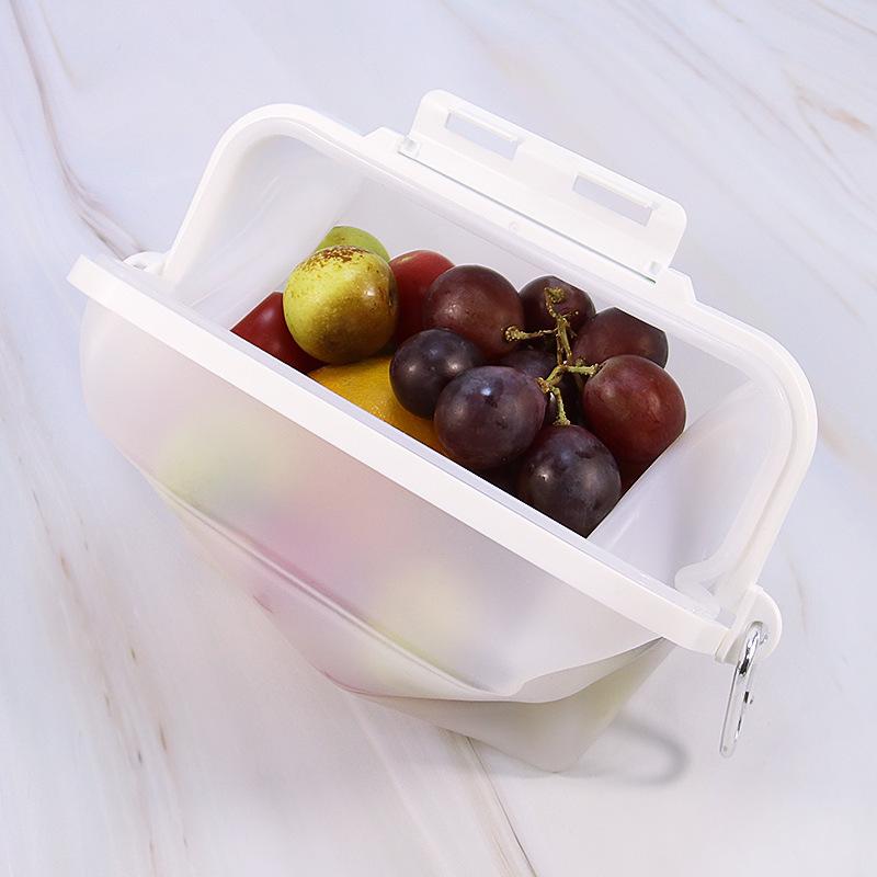 Sheng Bang Rong Silicone Collapsible Fresh-Keeping Lunch Box: Portable, Food-Grade Container for Snacks, Fresh Fruit, and More