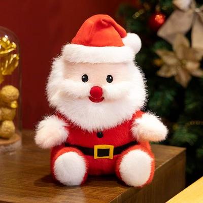 A mais recente boneca de Papai Noel de alta qualidade Kawaii boneca de pelúcia boneca desenho animado anime fofa presente de feriado para crianças boneca divertida