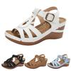 Platform Wedge Sandals Lightweight Summer Strap Casual Vacation Sandals Increase Gel Sandals For Women Women'S Leg Sandals