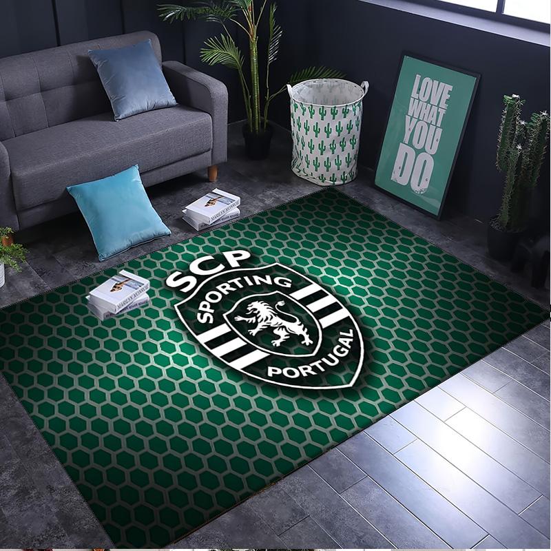 1PC rug Sporting football Crest Carpet, Chair Rug,Area Rug for Office Bedroom living rooms bedroom, Doormat decor Christmas fan gifts