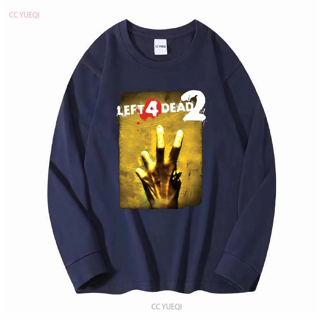 Left 4 Dead 2 Black T Shirt 2009 Valve Corporation L The Core vintage Washed Top For Everyday Wear streetwear graphic Casual