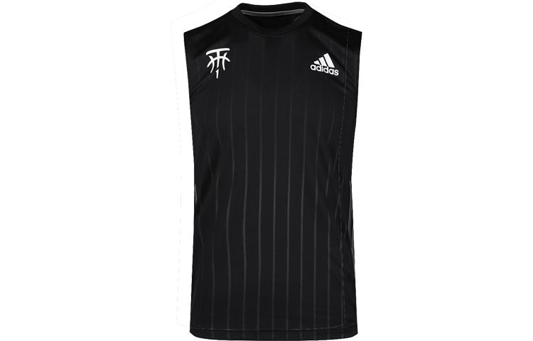 Баскетбольные майки Adidas Мужские Черные Умеренный Прямой крой FH7724 S