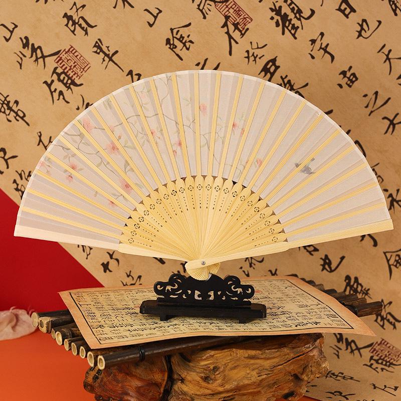 Summer Folding Fan: Ancient Hanfu Style, New Chinese Design, Small Dance Fan for Women