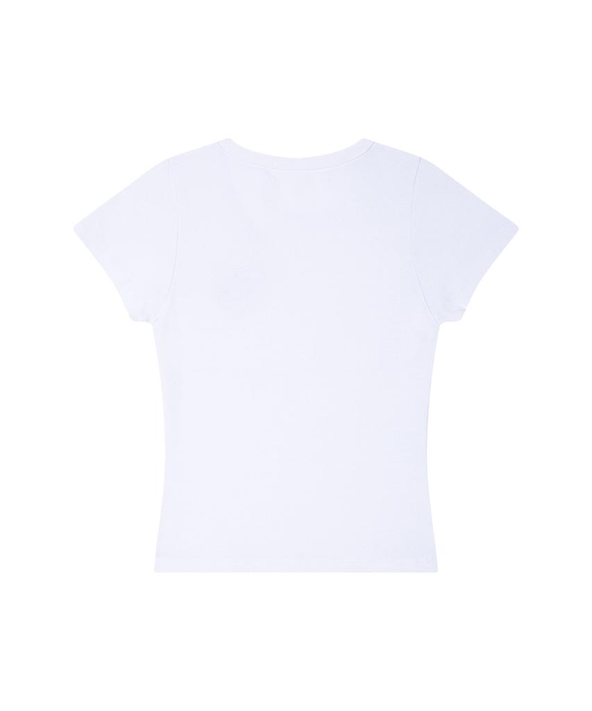 ILLIGO 129 Dot Fitted T-Shirt White