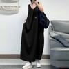 ZANZEA Women Casual Round Neck Sleeveless Loose Long Dress with Pockets