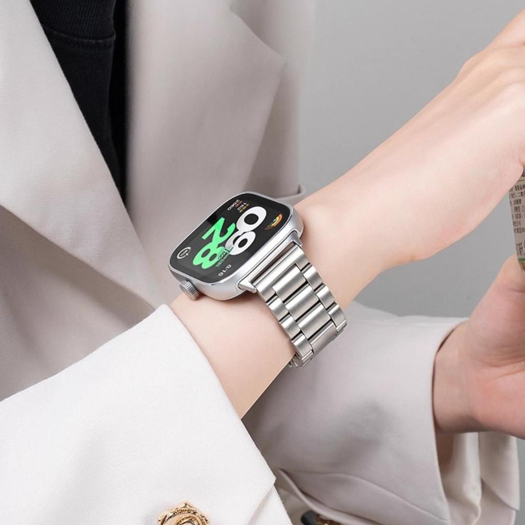 Stainless Steel band For Redmi watch 6 5 4 strap SmartWatch wristband metal link bracelet for xiaomi mi band 8/9 pro watchbands