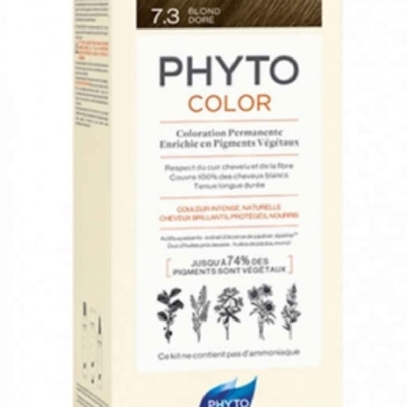 

Phyto Color Стойкая (Растительный краситель) Краска для волос - 7.3 ЗОЛОТИСТЫЙ БЛОНД