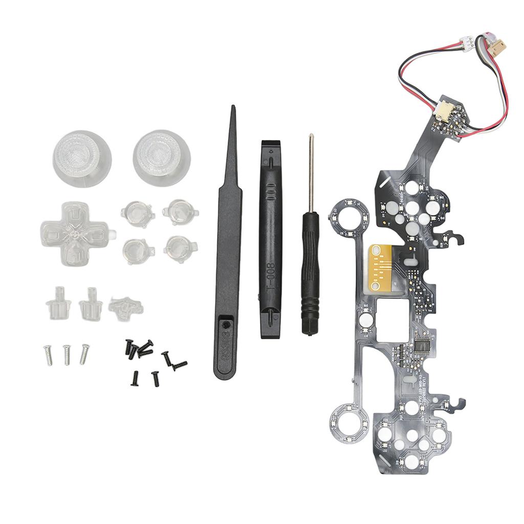 D-pad Osvětlená Tlačítka Sada DIY Vícebarevná Osvětlená Domácí Tlačítka na Přední Straně pro Ovladač PS5