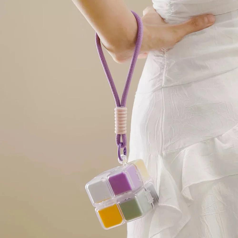 New Magic Cube Medication Boxes Lanyard Portable Tablet Dosing Container Sealed Pill Organizer Practical Portable Medicine Boxes