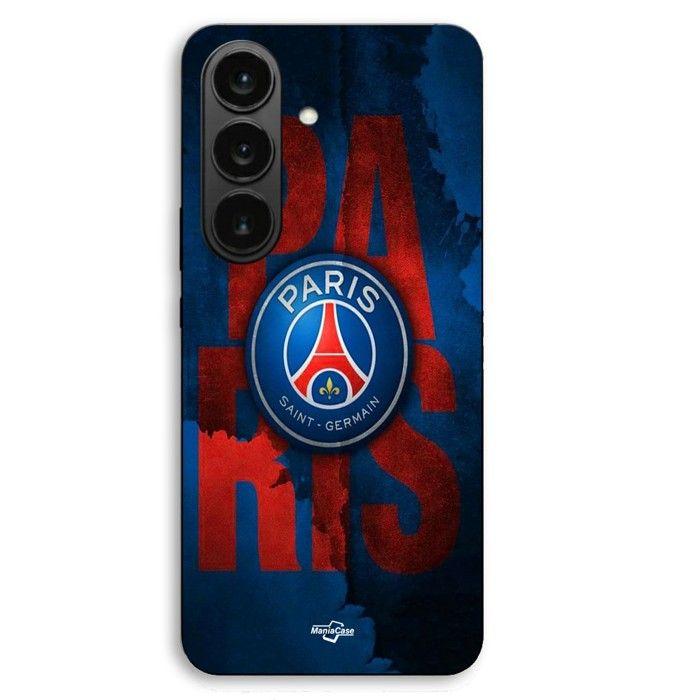 Coque téléphone - MANIACASE - Samsung Galaxy S26 Plus - Noir - Silicone TPU - Logo Paris Saint-Germain FC