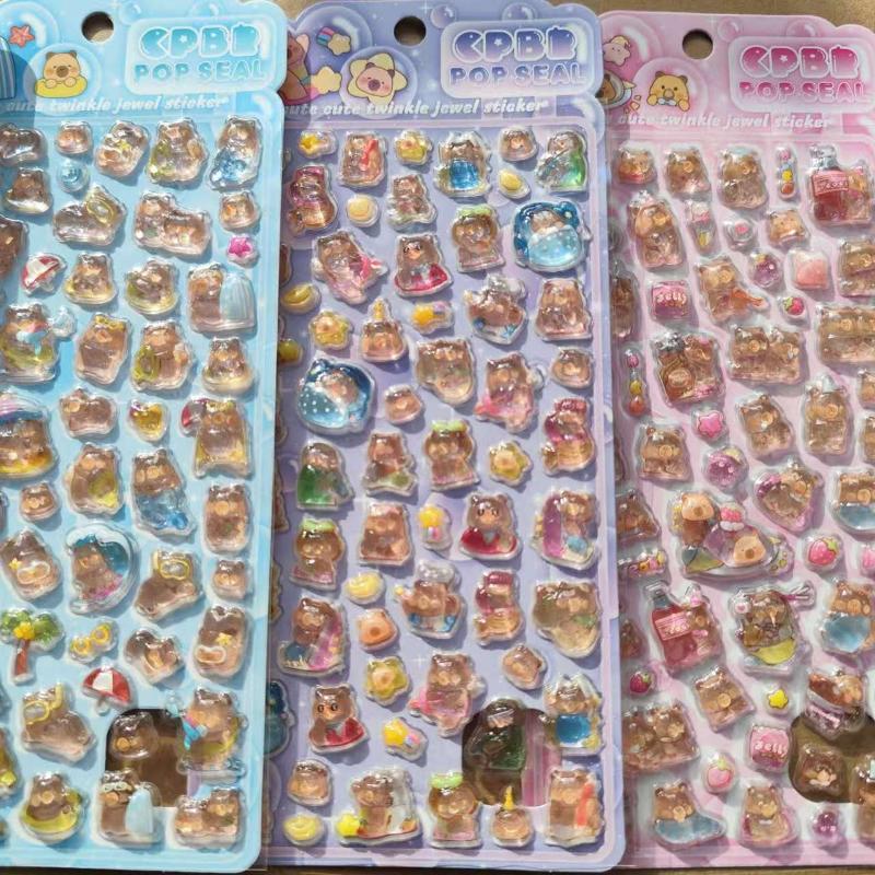 3D Embossed Animal Series Sticker Cute Decor For Handcrafts, Notebooks, Device Embellishment & Gifts Anime Worlds Store