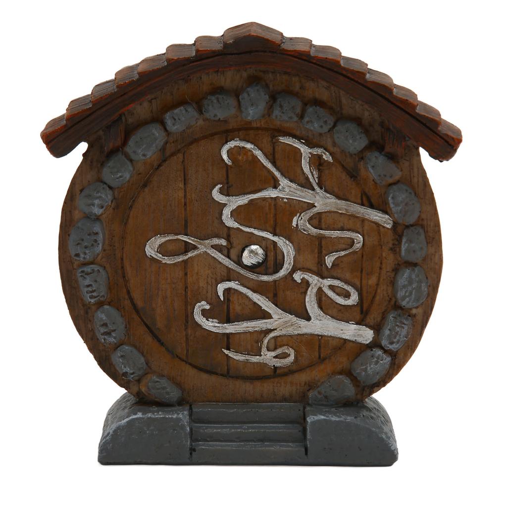 Fairy Door Statue Durable Smoothly Resin Fairy Door Figurine Miniature Exquisite Interesting