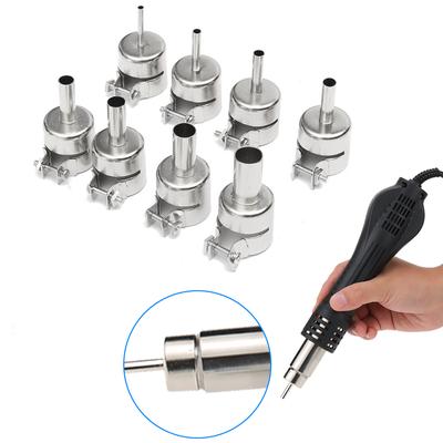 8pcs Hot Air Generator Nozzles Heat Air Machine Solder Set Hot Air Soldering Station 3 4 5 6 7 8 10 12mm for 850 852