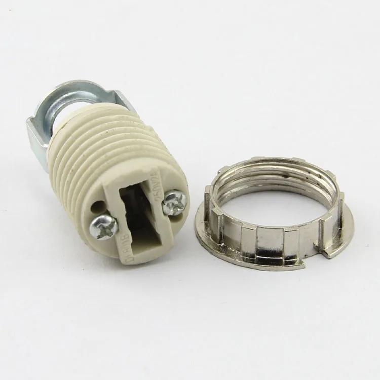 G9 Lamp Socket Ceramic G9 Lamp Holder 110-240V Ceramic Socket G9 Type Halogen Lamp Holder Lighting Accessories Iron Screw Nuts
