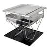 Large Size Campfire Grill Complete Set Including Charcoal and with Carrying Bed, Grill, Bridge, Plate, Bag, Bag.