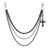 Fashion Zinc Alloy Belt Chain Tassel Senior Punk Pants Chain HipHop Tassel Jeans Chain Gifts