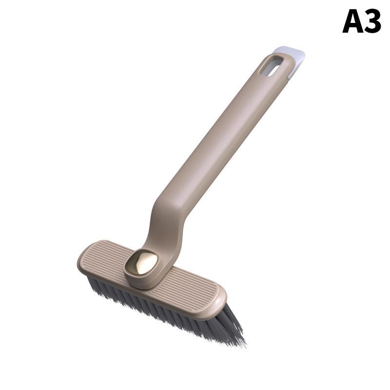 

Rotating Multifunctional Crevice Cleaning Brush With Stiff Bristles Two-In-One Bathroom Tile Floor Crevice Brush With Dead Ends