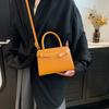 Summer fashion popular new commuter simple temperament solid color trend shoulder crossbody handbag