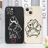 Funny Cartoon Pet Cute Dog Paw Print Phone Case for IPhone 16 15 13 11 12 14 Pro Max Mini XS MAX X XR 7 8 14 Plus SE2 Soft Cover
