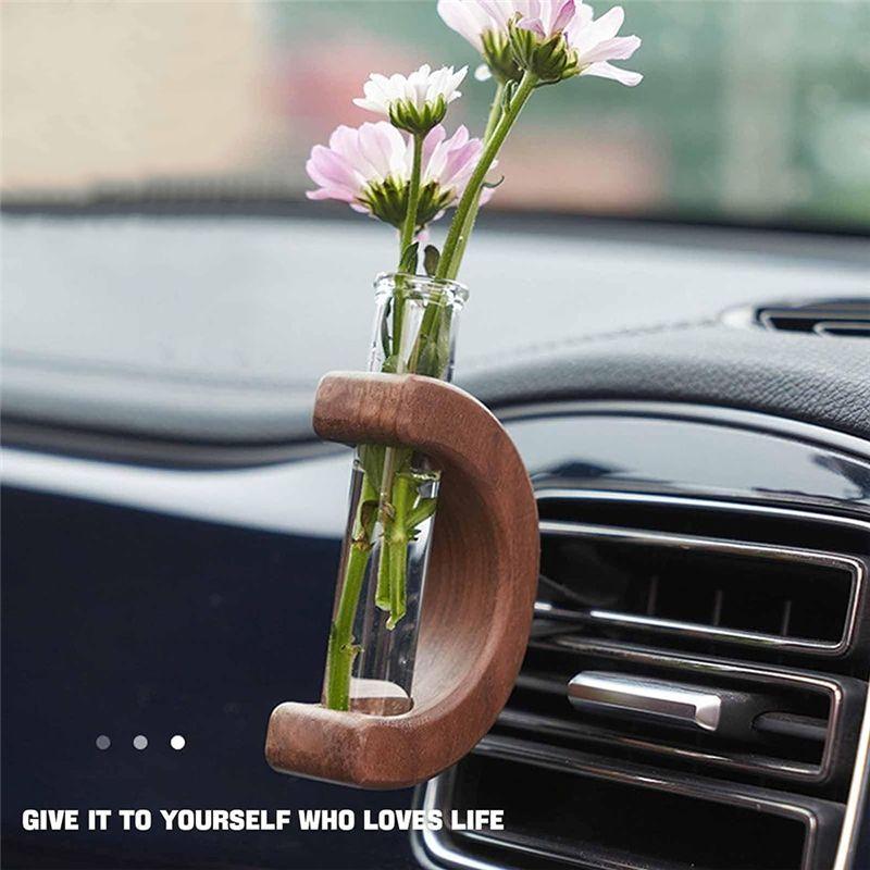 M-Modern-Car Vase Vent Clip, Car Vent Propagation, Mini Car Flower Vase Vent Clip, Car Flower Vase Clip Holder Glass Tube, Durab