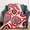 1pc Heart Print Blanket Warm, Cozy, And Soft, Suitable for Sofas, Beds, Cars, And Office Use.Perfect for Camping And Travel, Making It a Great Gift fo