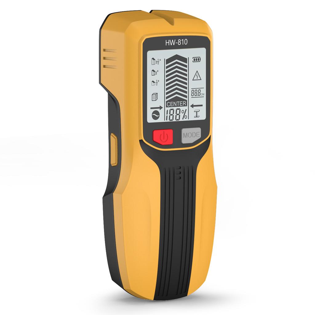 New Handheld Metal Detector 6 in 1 Wall Stud Finder Multifunction Wood Pipes AC Wire Metal Depth Tester LCDMeasuring Instrument