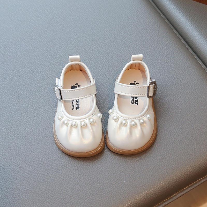 

Girls leather shoes 2025 spring and autumn new infant soft-soled non-slip toddler shoes 0-1-3-year-old female treasure princess shoes 16