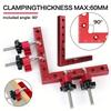 6PCS High Strength Aluminum Alloy Woodworking Clamps 90 Degree Right Angle Fixing Clamps for DIY Wood Splicing Home Projects