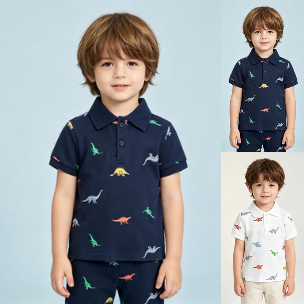 Boys' Short Sleeve T-Shirt Summer Casual Top for Daily Wear